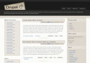 Drupal hosting screenshot